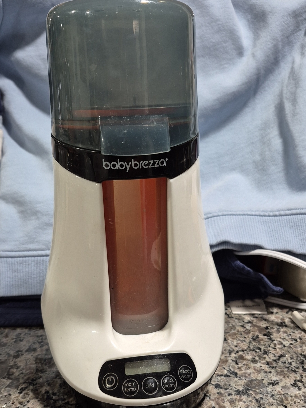 Baby Brezza Bottle Warmer & Formula Dispenser - White with Smoke Lid